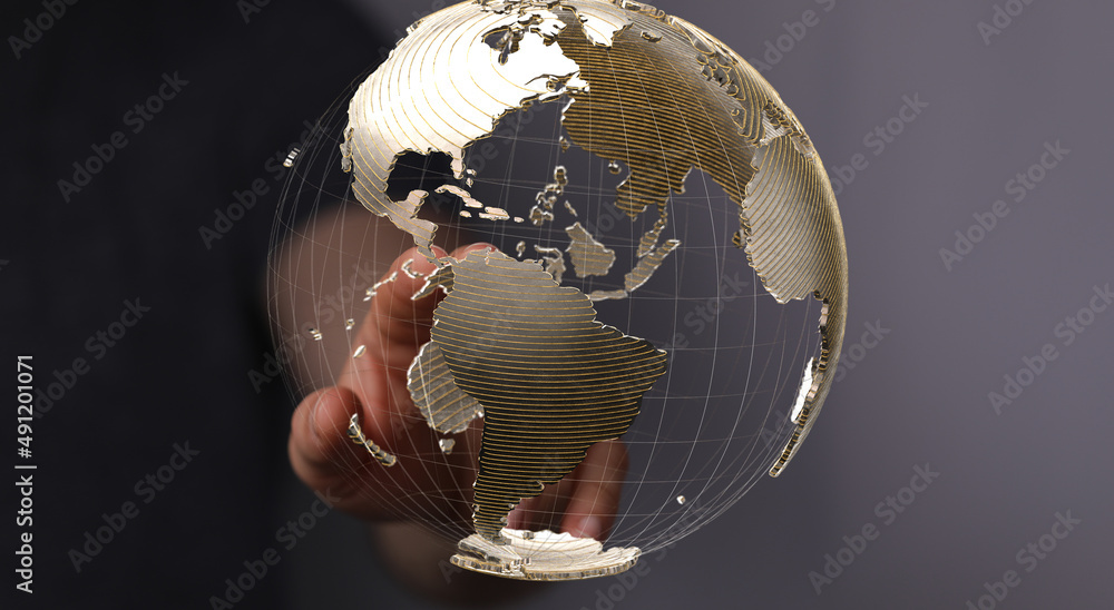 Poster global world network and telecommunication on earth and iot. elements