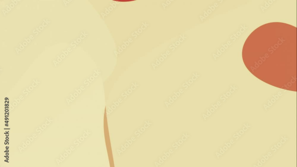 Poster abstract background made of moving brown to yellow blobs flowing over each other. 3d rendering loop 