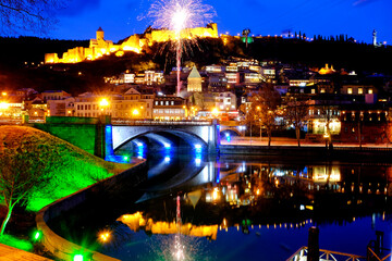 Fireworks over old Tbilisi © Only Fabrizio
