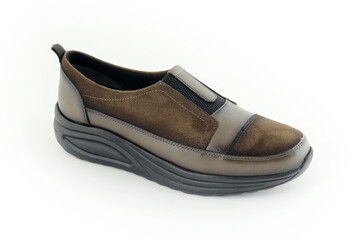 Leather and comfortable women's shoes.