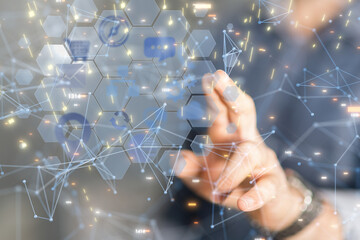 Protect Cloud Information Data Concept..