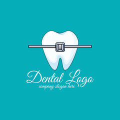 Dental Health Logo Vector, Keeping And Caring For Teeth, Design For Screen Printing, Company,Stickers,Background