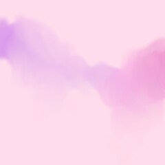 pink background with clouds