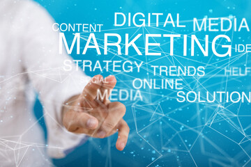 Neural network 3D illustration. Big data and cybersecurity