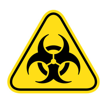 Biohazard symbol, biological hazard warning sign