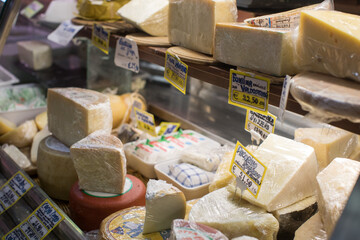 Cheese for Sale at the Market