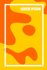 Abstract Background Fluid Shapes Yellow and orange.