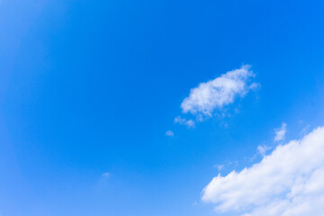 Fototapeta na wymiar Refreshing blue sky and cloud background material_blue_40