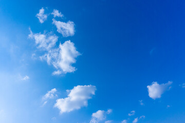 Refreshing blue sky and cloud background material_blue_39