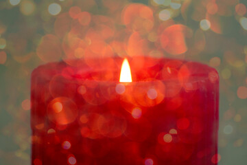 Candle for memorial day, religious ritual, zen spiritual meditation, peace of mind and soul, or funeral worship.