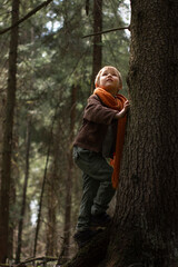 child in the forest
