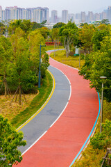 view of the city park