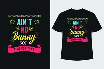 Fototapeta premium Happy Easter Day T-shirt
