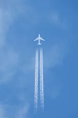 Fototapeten blue sky and jet plane © Turgut