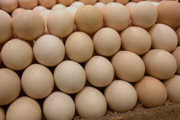 Eggs for sale on the shelf
