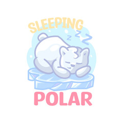 Polar Cartoon Mascot Logo Illustration