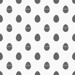 Easter eggs seamless pattern. Simple flat design eggs texture.