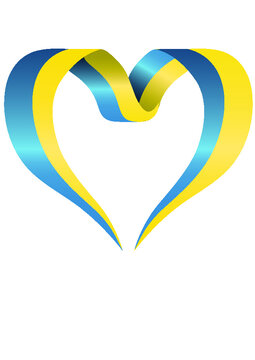 Ukraine, ukraina, flaga ukrainy, symbol Ukraina, stop war. wojna, serce dla ukrainy © Freshfanpage