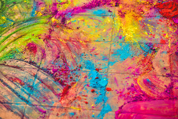 Abstract Multi Color colorful color powder background