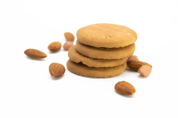 sugar biscuit in design isolated on white