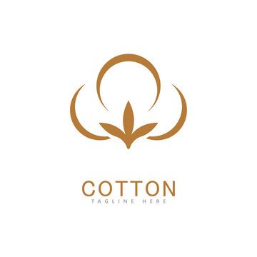 Cotton Logo Vector Template Design