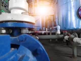 industrial of pump station on water chiller and boiler.