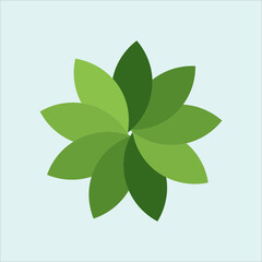 leaf logo vector illustration