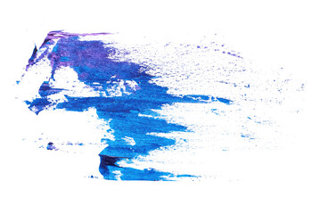 abstract acrylic watercolor paint brush stroke texture isolated on white background for logo and banner. design, creative, and illustration.