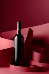 Bottle of red wine.