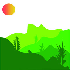 Obraz premium colorful hill abstract background