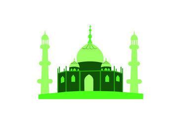 Mosque.Illustration of Mosque isolated on white. Vector illustration , vector editable. vector design