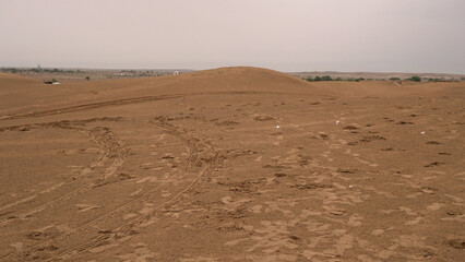 Thar desert of India, Jaisalmer Rajasthan, with beautiful sand dunes