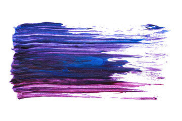 abstract acrylic watercolor paint brush stroke texture isolated on white background for logo and banner. design, creative, and illustration.