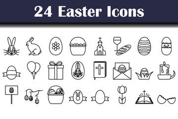Easter Icon Set