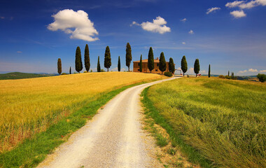 Beautiful landscape from Tuscany, Italy