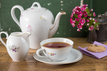 Tea Set and Cookies