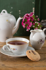 Tea Set and Cookies