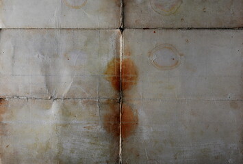 Blank old dirty paper, retro yellowed map texture