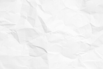 Grunge wrinkled white color blank paper textured background