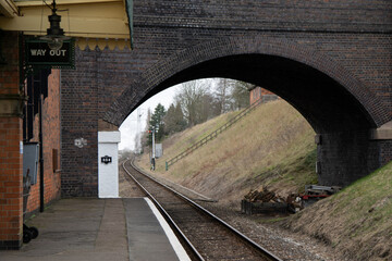 A bridge at Rothley railway station, Leicestershire
