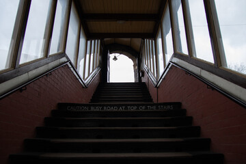 Stairs at Quorn and Woodhouse Railway Station, Leicestershire