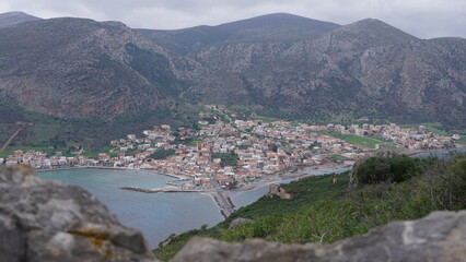cityscape of castletown Monemvasia, Lakonia, Peloponnes
