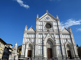 The Basilica of Santa Croce (Basilica di Santa Croce) in Florence, ITALY