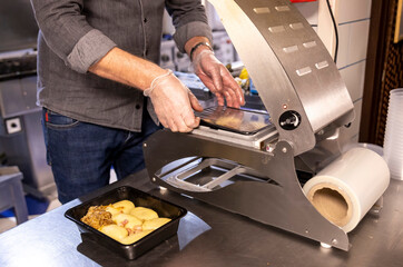 person working in the kitchen