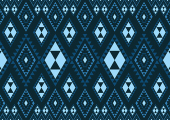 Native pattern with cool tone.