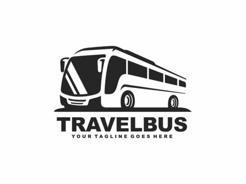 Bus logo design vector. Travel bus logo