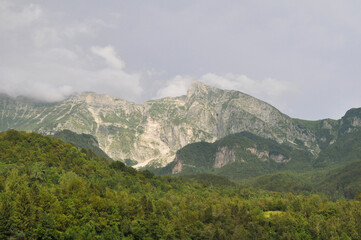 Fototapeta premium Monte Nero in Julian Alps, Slovenia