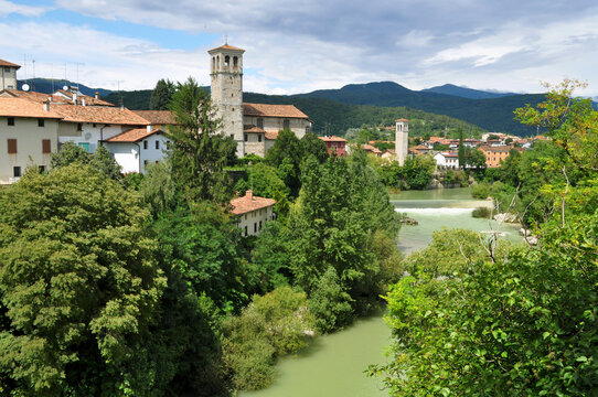 Cividale del Friuli on Natisone River. Udine, Italy