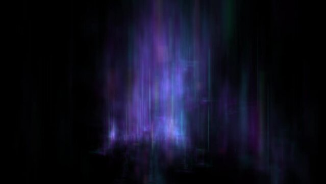 Aurora in space animation background. 4k digital motion texture