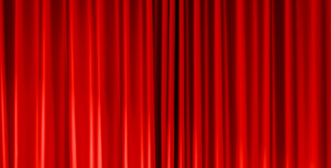 Red stage curtain texture background